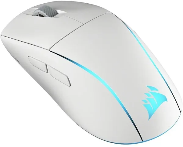 Corsair M75 Lightweight RGB - Pelihiiri - Optinen - 6 painiketta - Valkoinen RGB-LED-valoilla